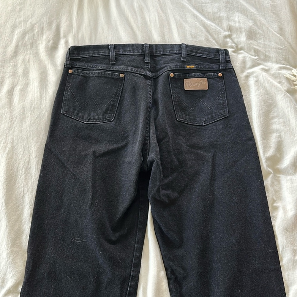 Men’s black Wrangler jeans. 36 x 34
